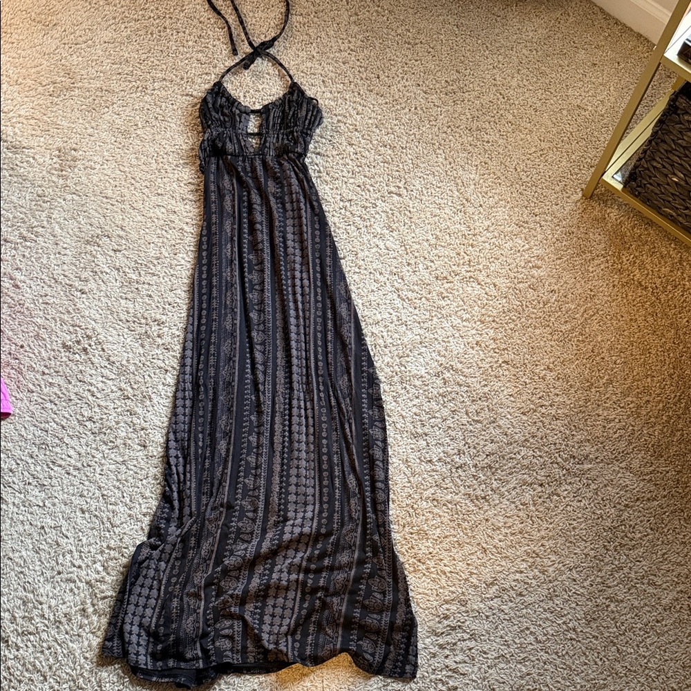 O'Neill Black Patterned Maxi Dress